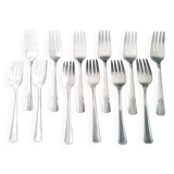 Set of 12 Silver Plate Vernon Pattern Romfort Cake Forks 1939