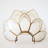 Vintage mother-of-pearl petals sconce