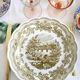 Assiette style anglais décor vert