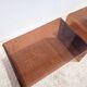 Pair of vintage smoked plexiglass nesting tables.