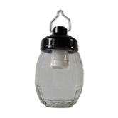 Lantern in bakelite and glass