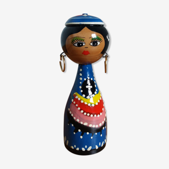 Turned wooden doll
