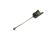 Sugar spoon, eclecticism, silver-plated brass, Poland, 1950s