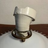 Porcelain wall light with opaline