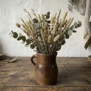 antique glazed stoneware jug / milk pot, late 19th century