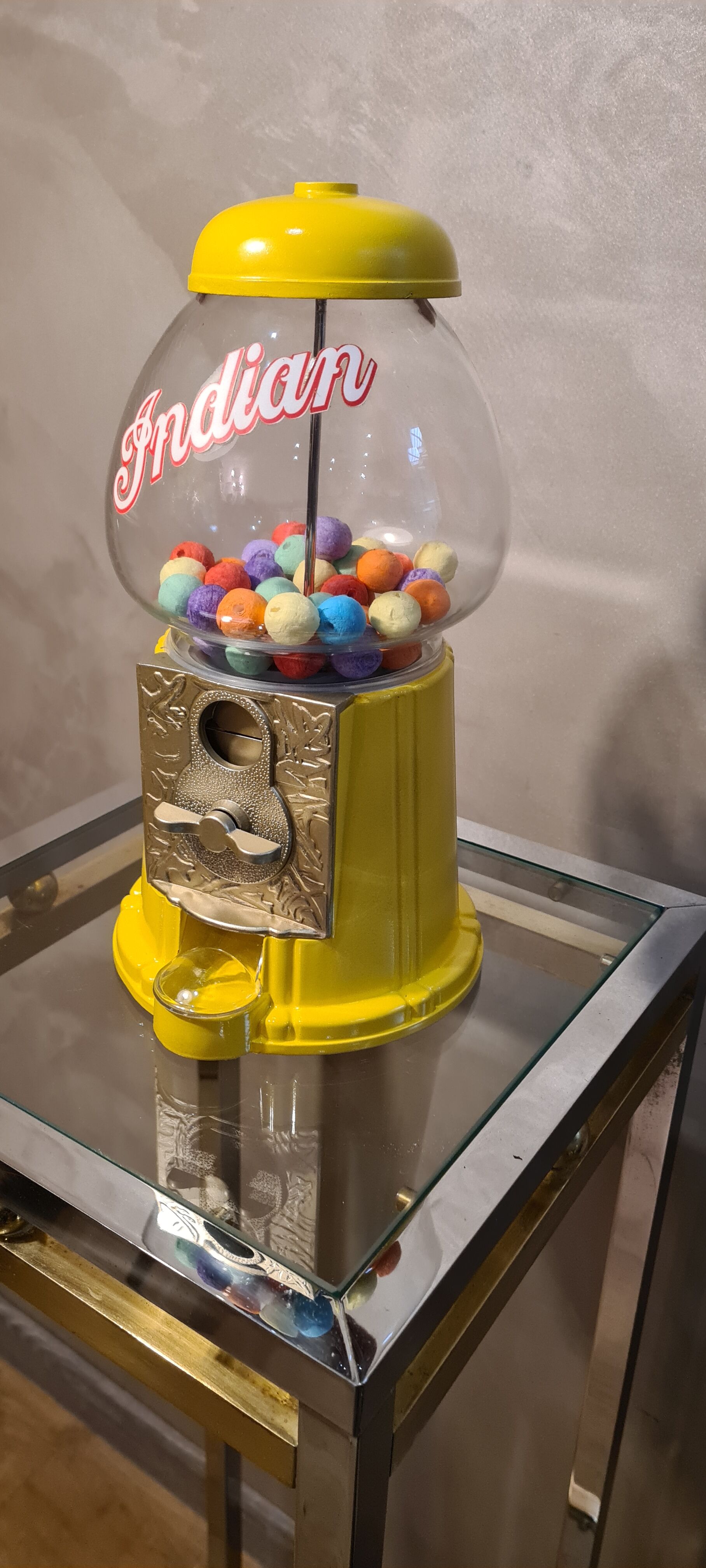 Distributor sweets cacahuetes 1970a 80 cast aluminum and glass 28x14