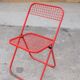 Metal folding chair by Talin editions, years 70