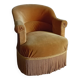 Vintage velvet toad armchair