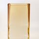 Amber glass vase