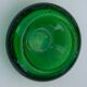 Organic glassware ashtray in signed and vintage green blown glass