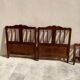 Pair of Provencal wooden bed year 40 from Dervieux