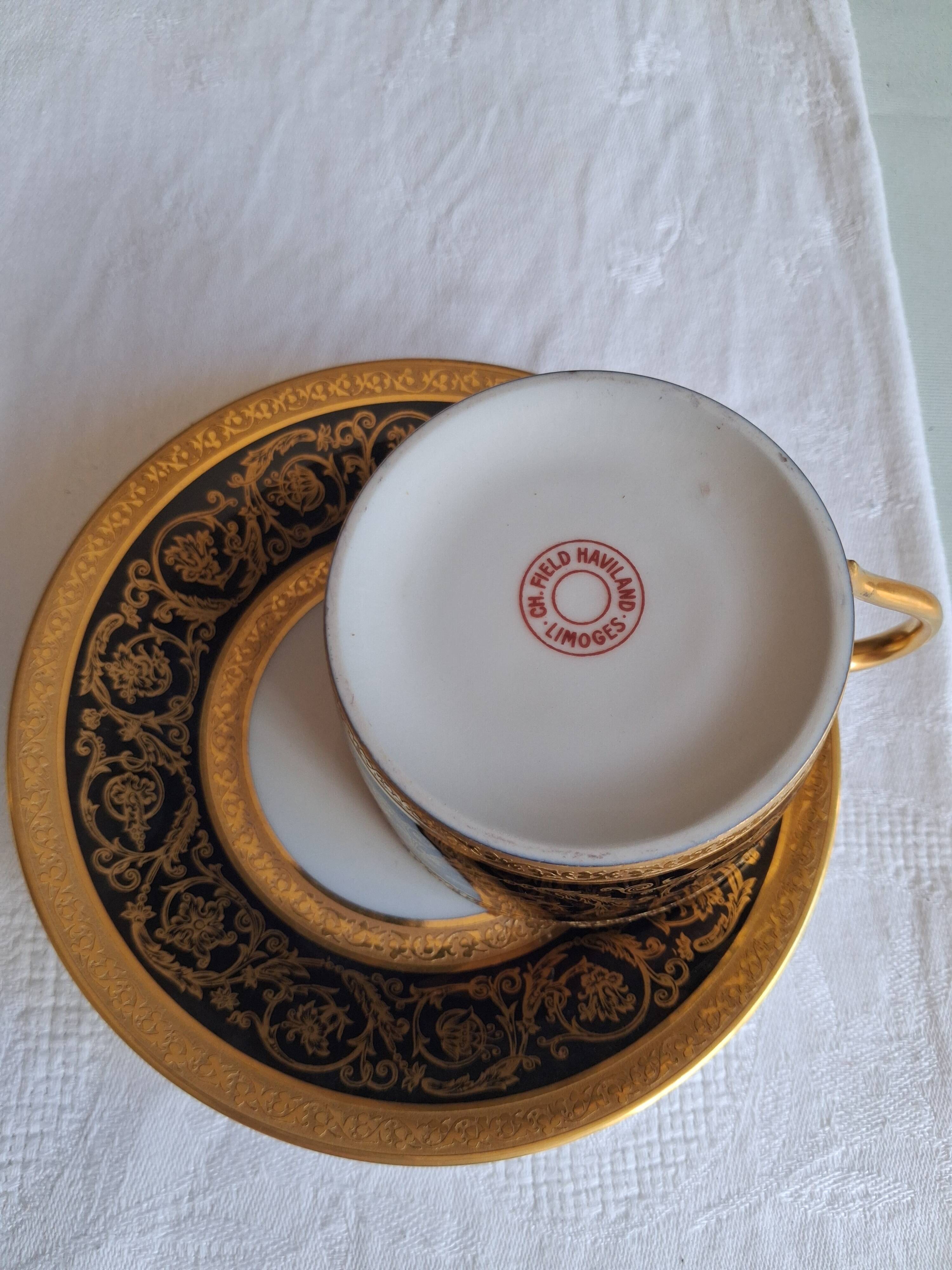2 tasses à thé haviland