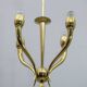 Art Deco Italian Brass Chandelier, 1940s