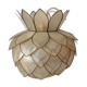 Suspension mother-of-Pearl capiz and brass to plant form