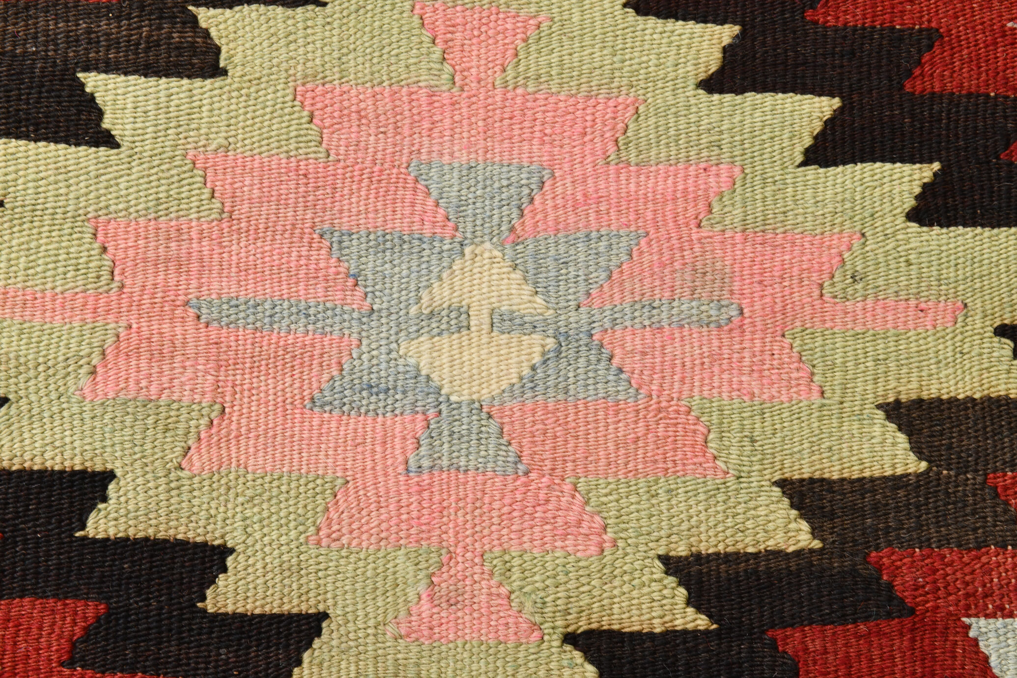 7x9 Modern Geometric Kilim Rug, 202x291Cm