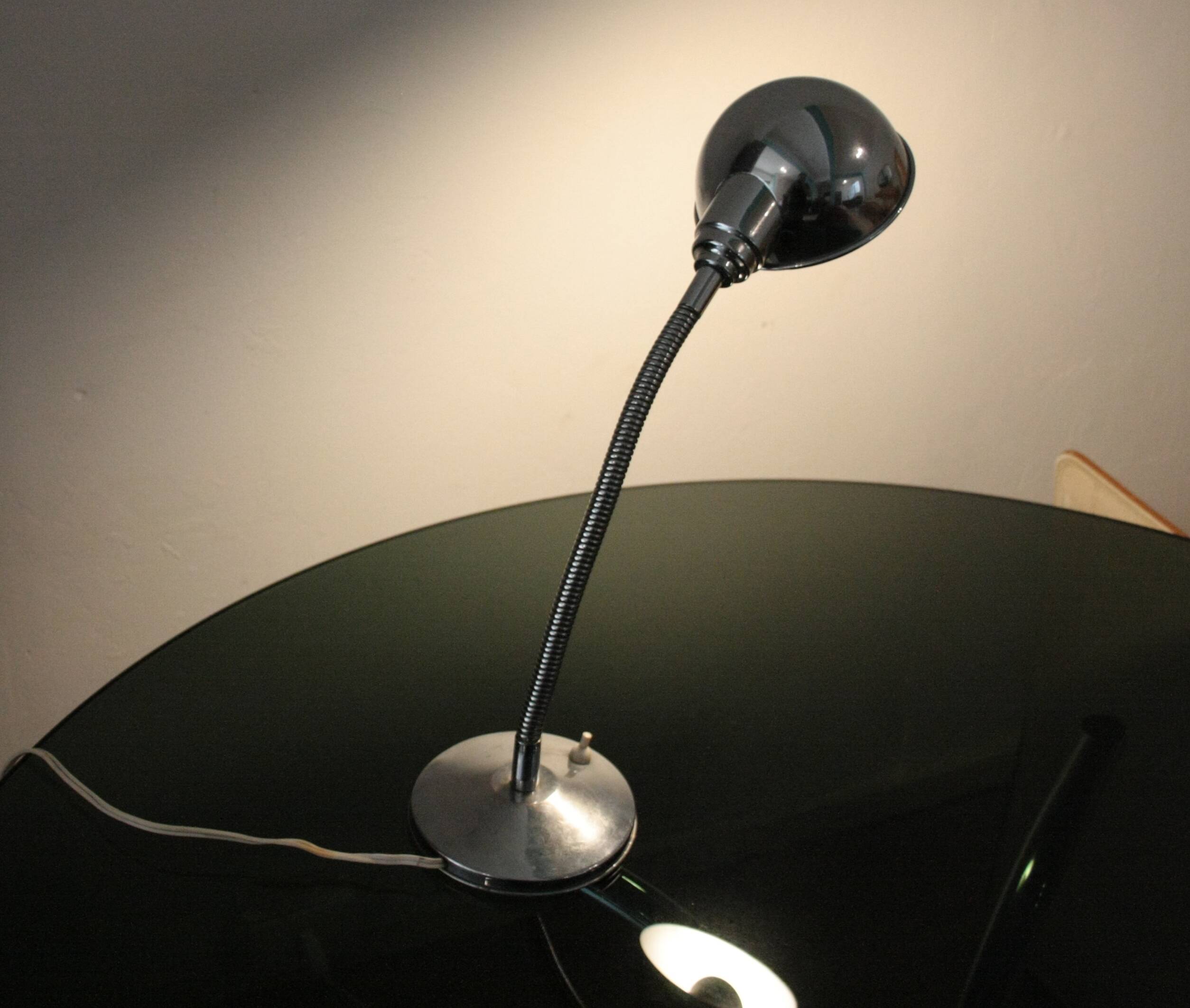 Vintage chrome desk lamp, Italy, 1960s
