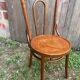Antique Khon bistro chair no. 18 wood + vintage thermoformed seat