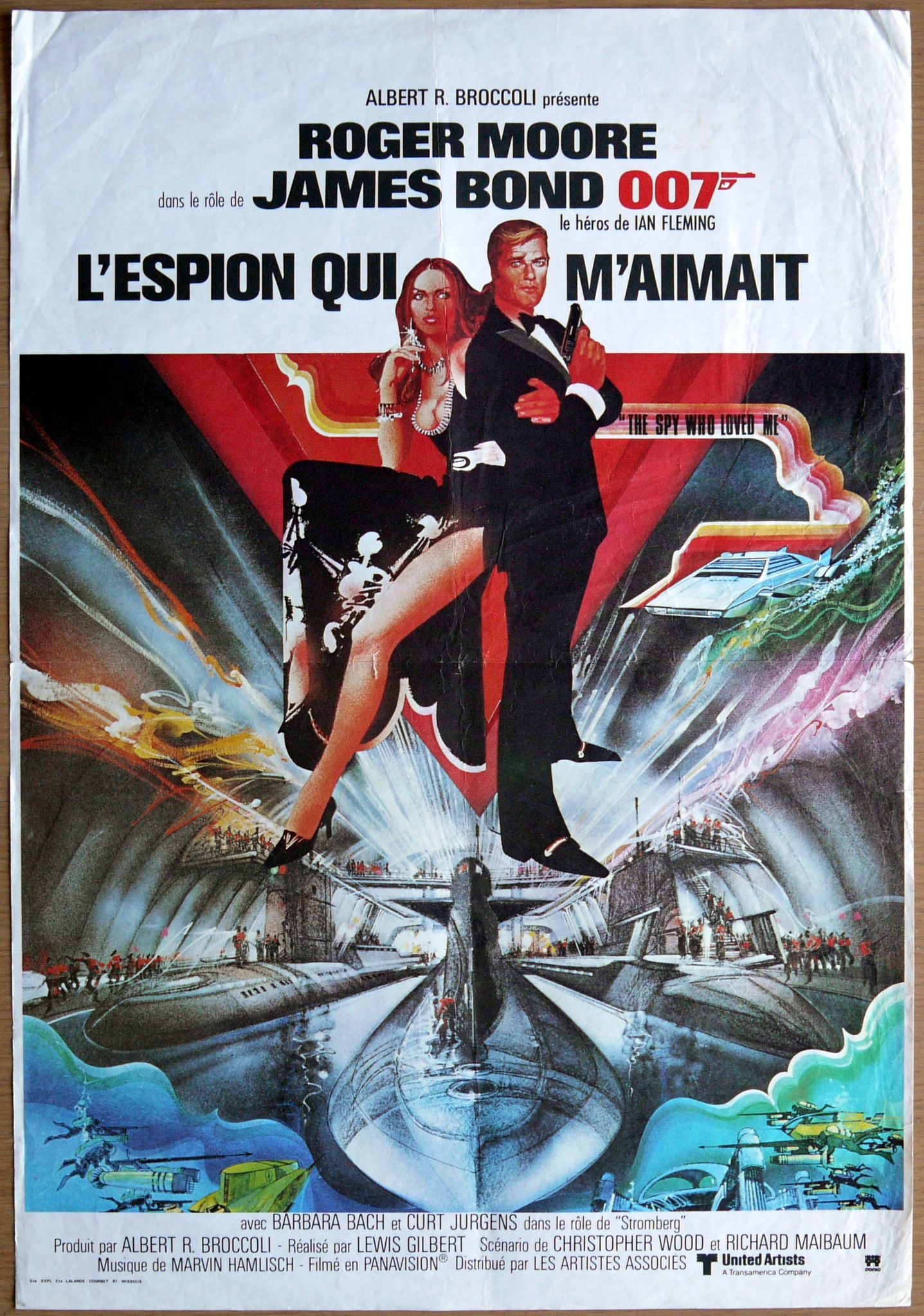 Original movie poster "The Spy Who Loved Me" Roger Moore - James Bond 007