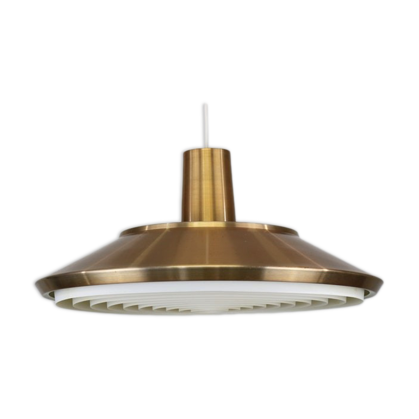 XL Danish copper pendant lamp 1970s