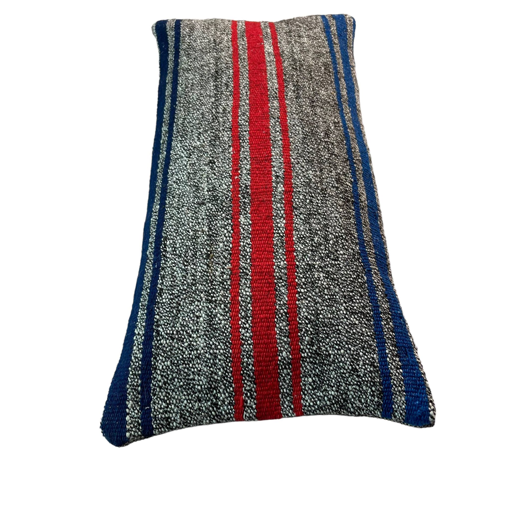 Vintage turkish kilim cushion cover , 30 x 60 cm