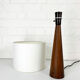 Lampe de table moderniste mid-century en teck, Danemark 1960