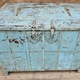 Antique Burmese teak dowry chest