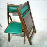 Pair of Shanghai folding chairs