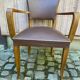 Art Deco bridge armchairs in leather from the 1950s.