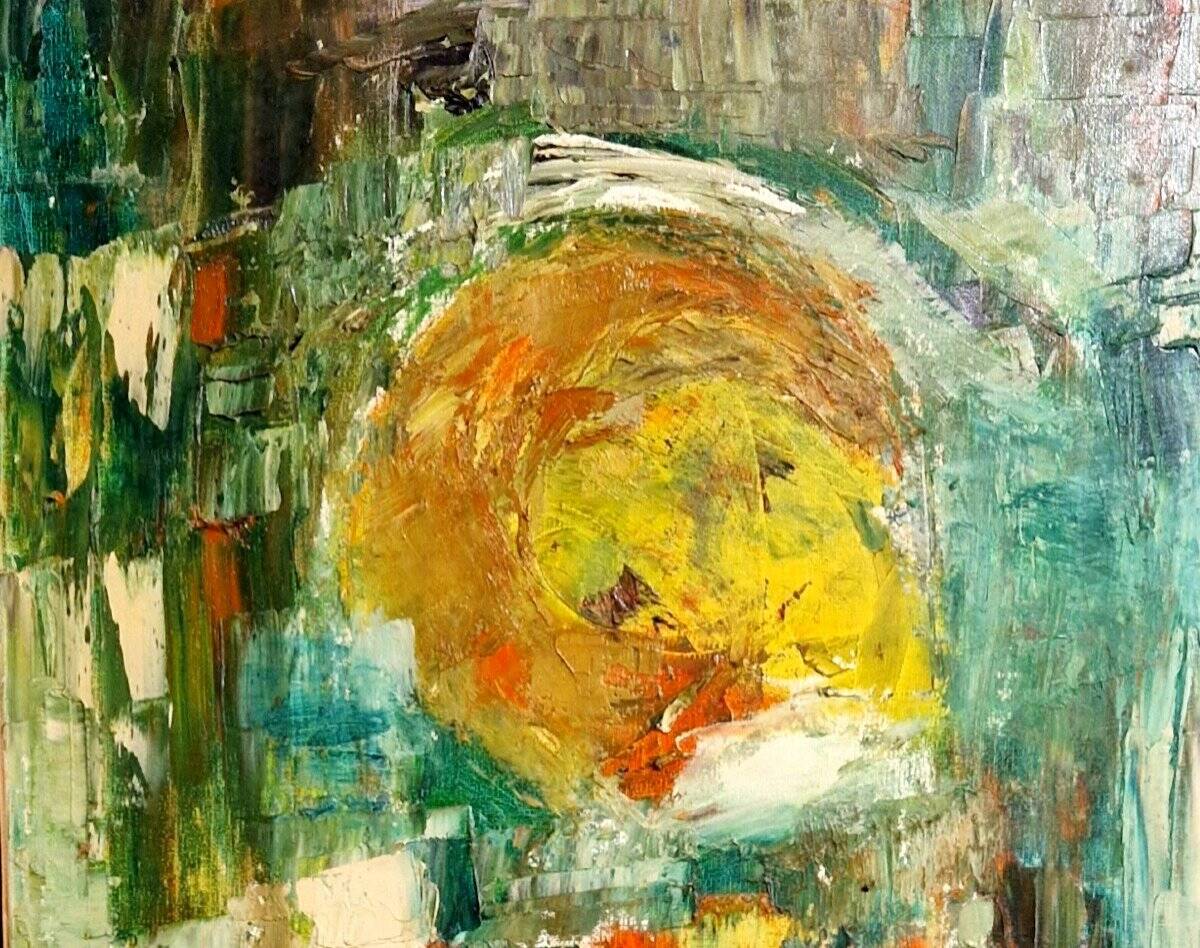 Vintage abstract painting