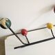Porte manteaux 8 patères boules - Design Roger Feraud vintage Années 60's