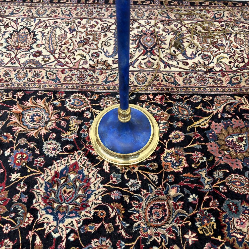Italian Pr. Gilt Floor Lamp with Ropes