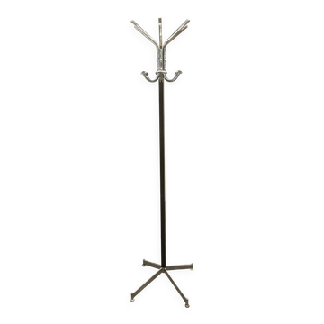 Industrial 1960 chrome coat rack parrot