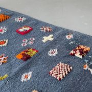 Berber Kilim Hallway Rug VINTAGE Velvet Patterns