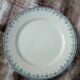 6 antique flat plates in ironstone Hb & Cie
