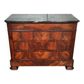 Old Louis Philippe style four-drawer chest of drawers