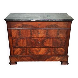 Old Louis Philippe style four-drawer chest of drawers