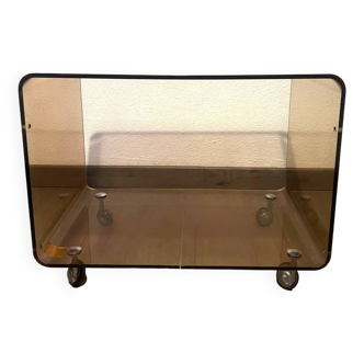 Table basse en plexiglas fumé