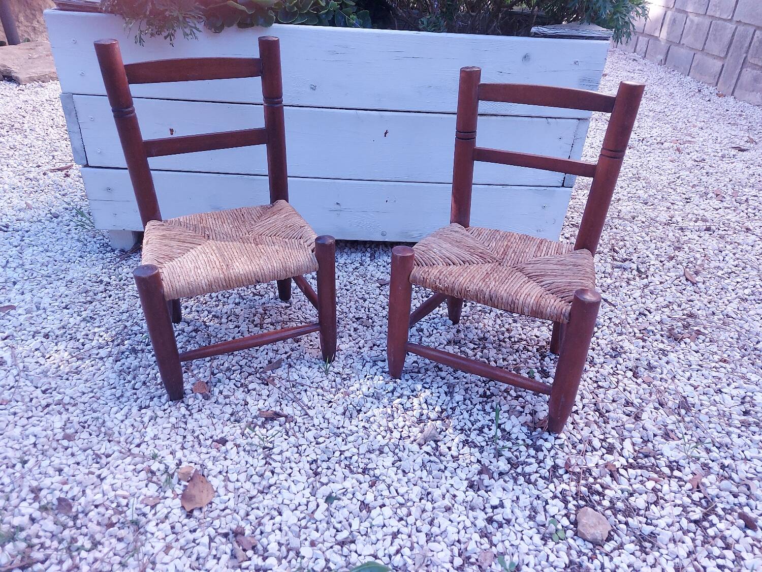2 vintage children's chairs