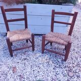 2 chaises enfant vintages