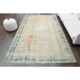 1970s Vintage Turkish Oushak Handmade Wool Cotton Orange Area Rug  193x302