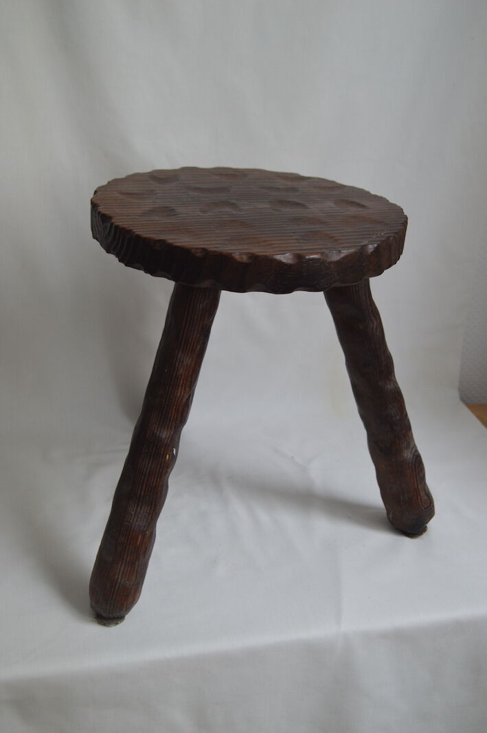 Wooden tripod stool