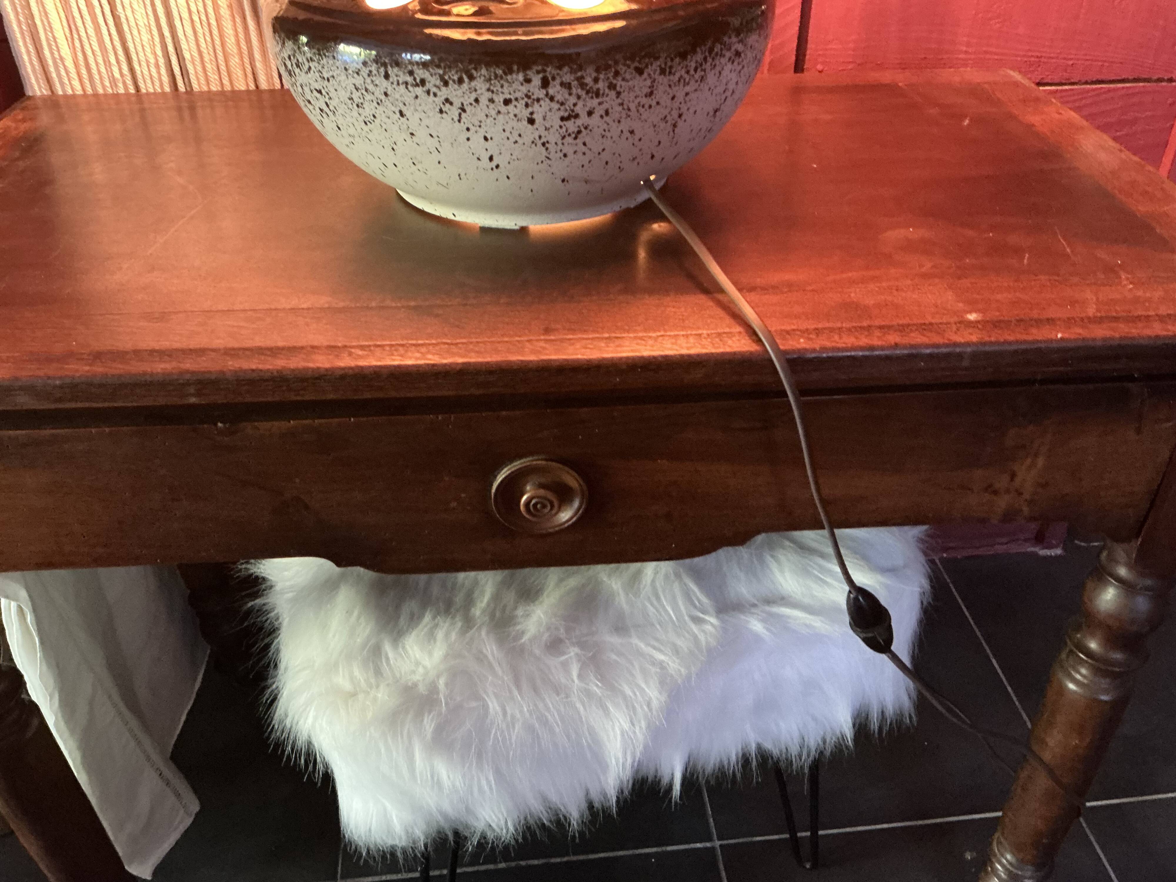 Lampe de sol vintage en céramique