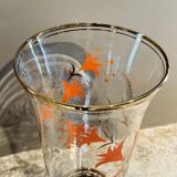 Vase en cristal vintage Domec Bordeaux