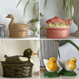 Terrine dish in slip