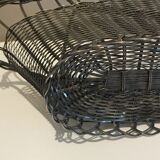 Metal wine bottle basket