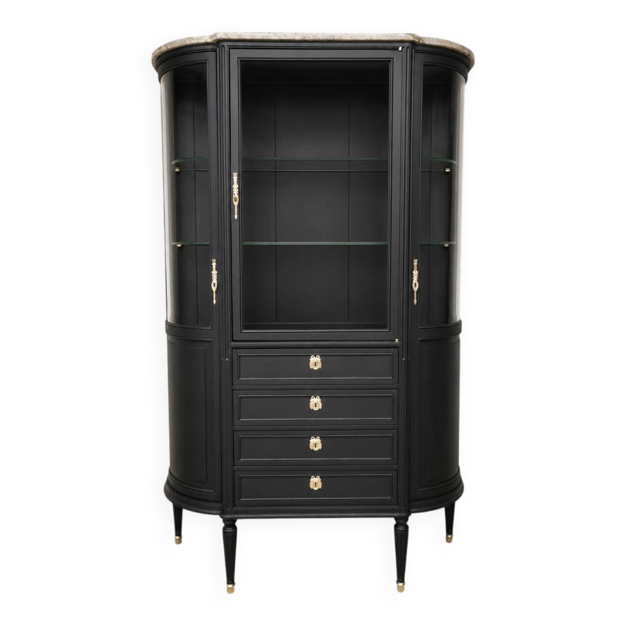 Revamped vintage display cabinet