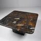 Petite table basse vintage fossilisée, années 1970