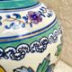 Vintage lamp foot, hand painted