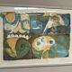 Large Original Swedish Graphic Sheet – "Composition" by Thormod Larsen – 1971 – Vintage and Framed – 79 × 59 cm (31.1" × 23.2")