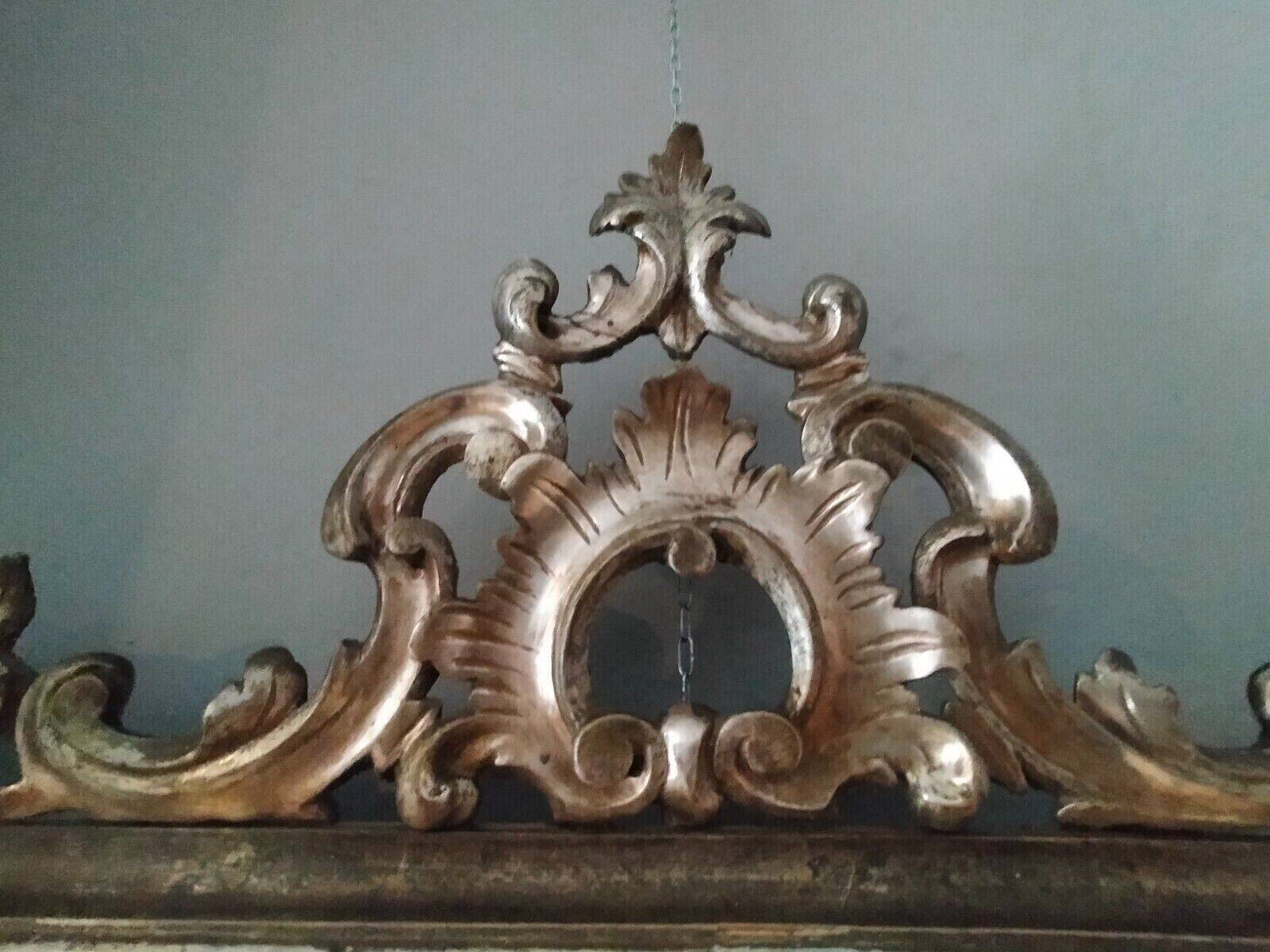 Late 19th century silver-plated wood mirror